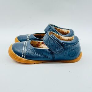 Livie & Luca Shoes Girls 5C Blue Leather Mary Jane Ballet Flats Casual Comfort